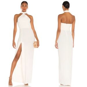 NWT Amanda Uprichard Queen Gown in Ivory, small